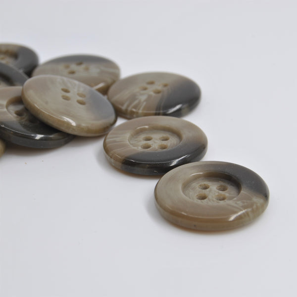 Button - Mottled ‘Khaki’ – 21mm